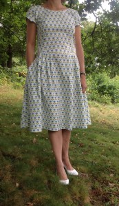 Sommarklänning i Tilda-tyg