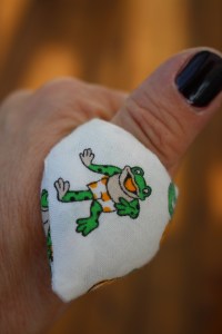 nåldyna för tummen